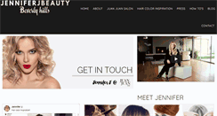 Desktop Screenshot of jenniferjbeauty.com