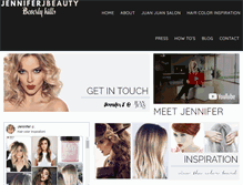 Tablet Screenshot of jenniferjbeauty.com